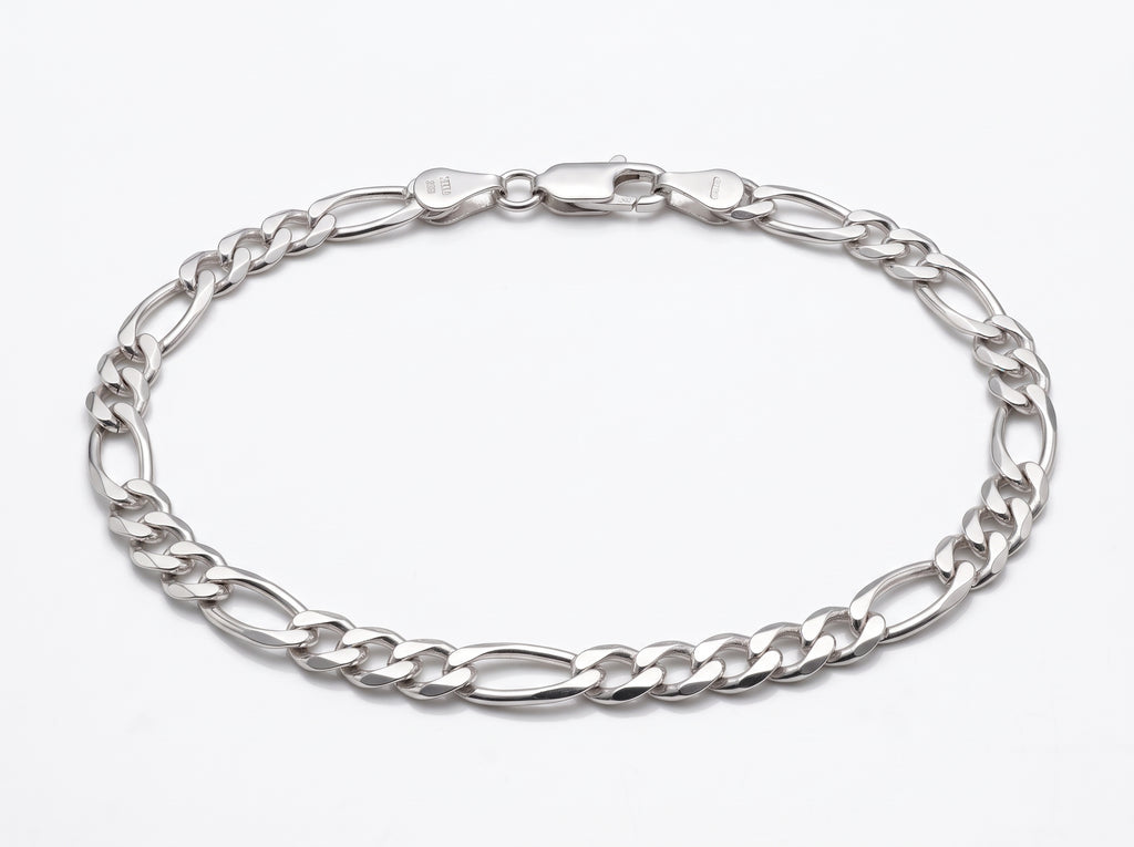 Pulsera Tejido Cartier 3x1 en Plata .925 - 20 cm (Grosor 4.3 mm / 0.43 cm) | Eslabón Delgado Unisex