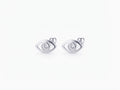 Broqueles Ojo Protector Minimalista con Zirconia