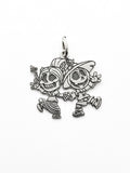 Dije de Calaveras Mexicanas Catrín y Catrina Animados