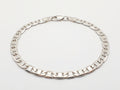 Pulsera Tejido Espejo Liso en Plata .925 - 20 cm (Grosor 4.1 mm / 0.41 cm) | Eslabón Mediano Unisex
