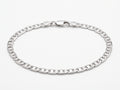Pulsera Tejido Espejo Liso en Plata .925 - 20 cm (Grosor 2.6 mm / 0.26 cm) | Eslabón Ligero Minimalista