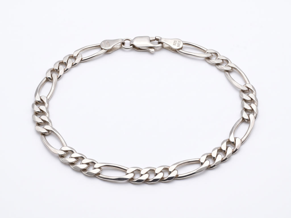 Pulsera Tejido Cartier 3x1 en Plata .925 - 20 cm (Grosor 5.4 mm / 0.54 cm) | Eslabón Mediano Unisex