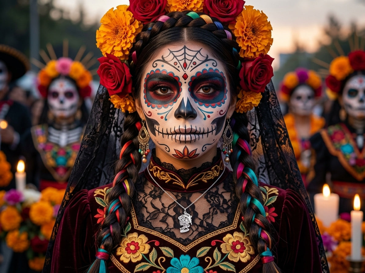 Dije de Catrina Perfil Calada