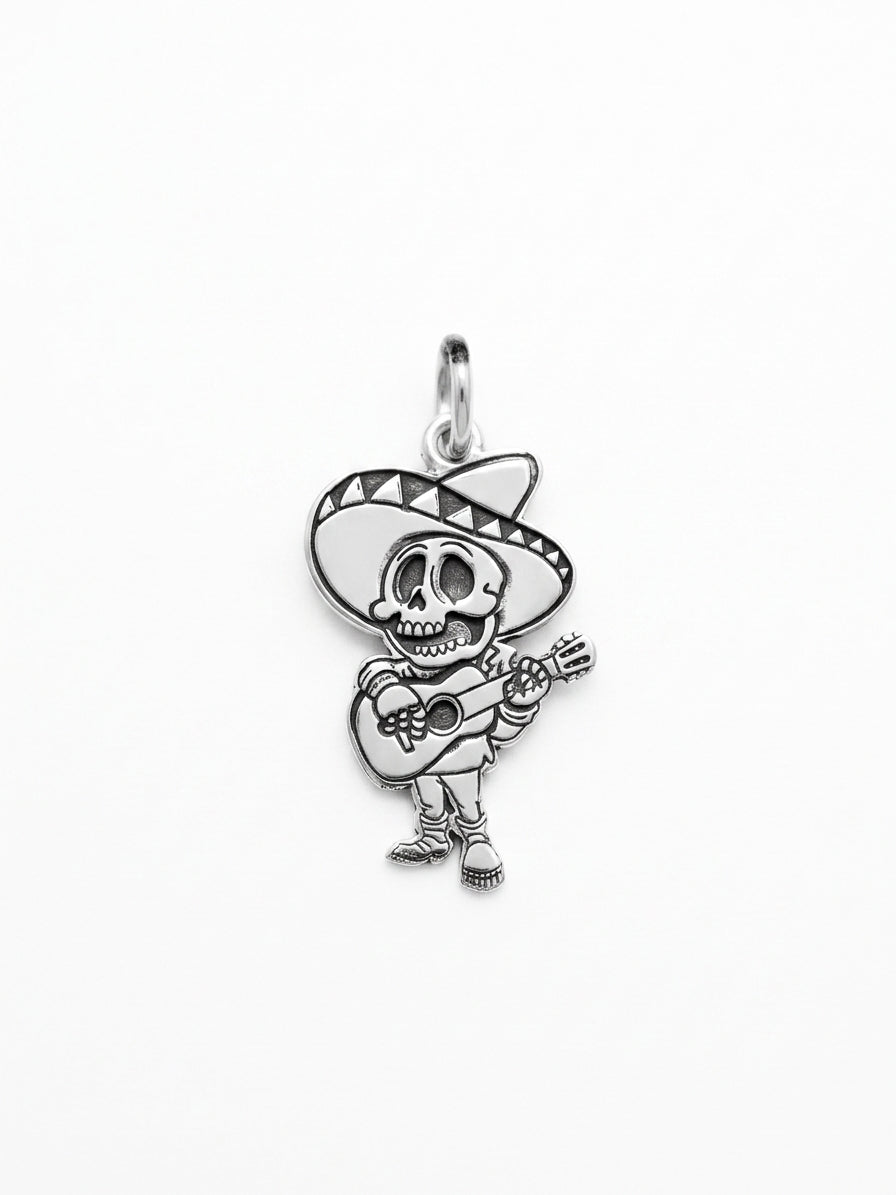 Dije Calavera Mariachi con Guitarra