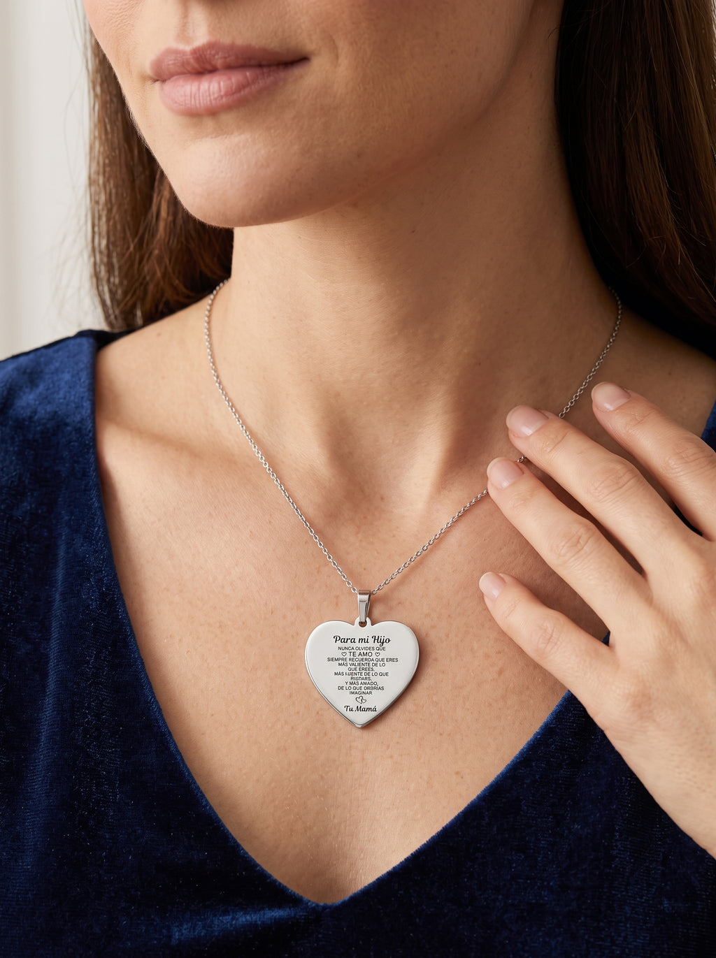 Dije Corazón Grabado "Para mi Hijo de Tu Mamá"