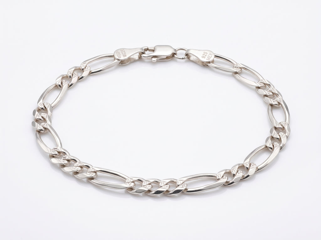 Pulsera Tejido Cartier 3x1 en Plata .925 - 20 cm (Grosor 7.7 mm / 0.77 cm) | Eslabón Grueso Imponente