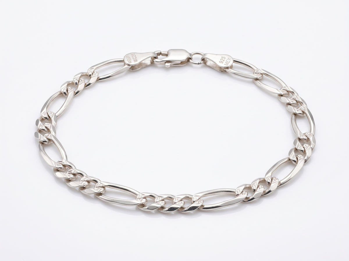 Pulsera Tejido Cartier 3x1 en Plata .925 - 20 cm (Grosor 7.7 mm / 0.77 cm) | Eslabón Grueso Imponente
