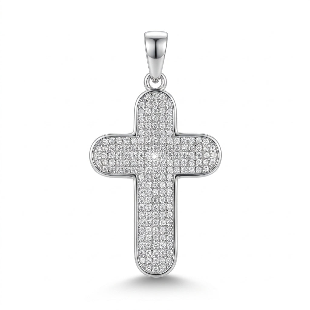 Dije Cruz Pavé de Zirconias