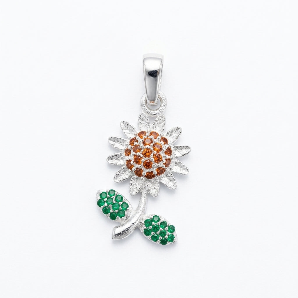Dije Girasol Pavé Multicolor
