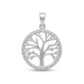 Dije Árbol de la Vida con Halo de Zirconias
