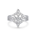 Anillo Nudo de Bruja con Zirconias