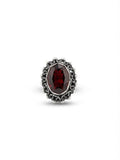 Anillo Barroco con Cristal Rojo Granate